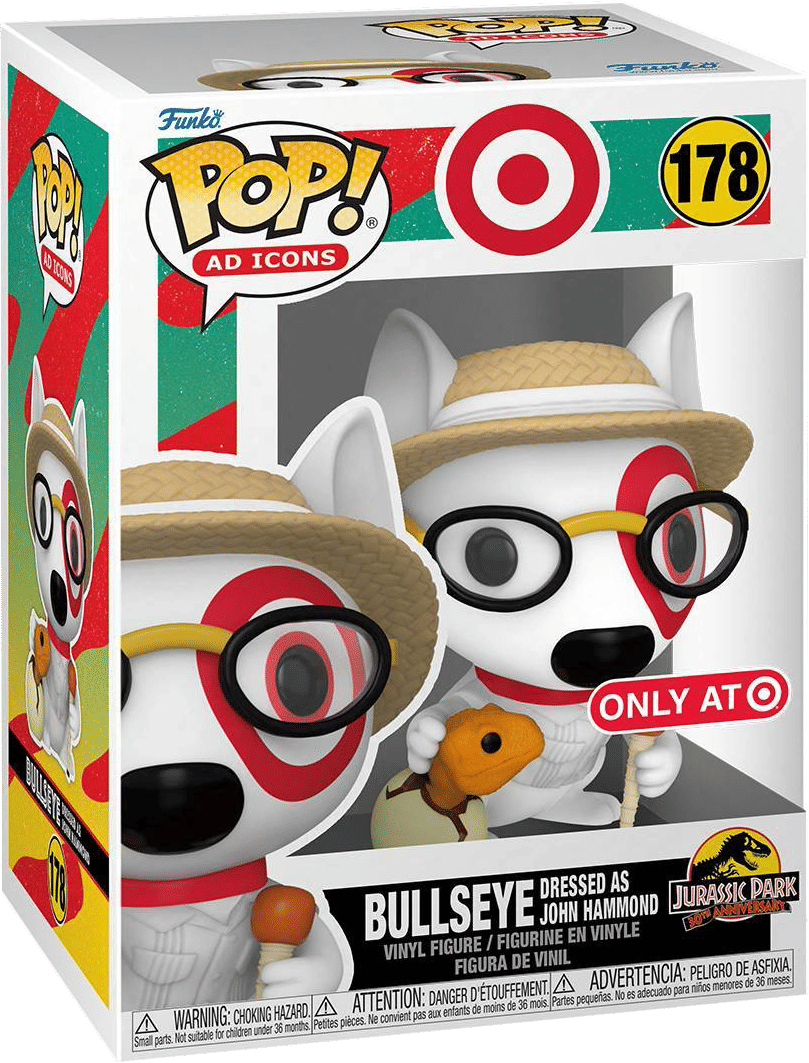 Funko (Light Box Damage) Funko Pop! Target Bulseye Dressed As John Hammond (Exclusive) #178