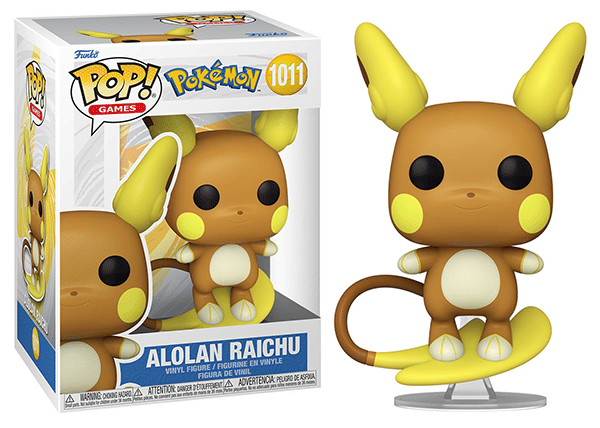 Funko Pop! Alolan Raichu Pokémon 1011 Vinyl Figure in PopShield Protector