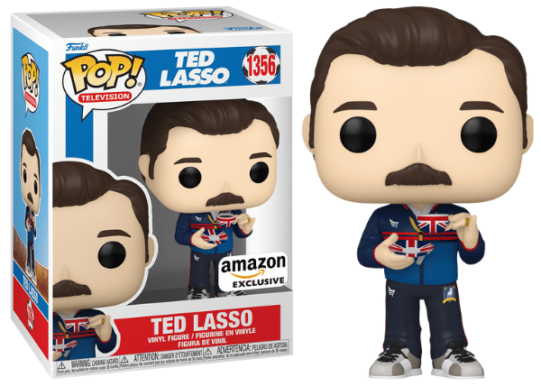 Funko Pop! Ted Lasso w/ Teacup 1356 - Amazon Exclusive Vinyl Figure in PopShield Protector