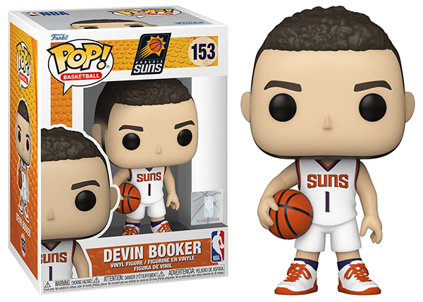 Funko Pop! Devin Booker Phoenix Suns, NBA 153 Vinyl Figure in PopShield Protector