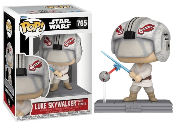 Funko Pop! Luke Skywalker with Remote 765 Vinyl Figure in PopShield Protector