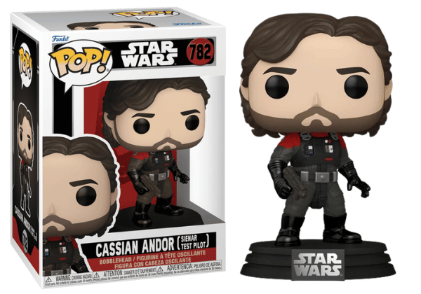 Funko Pop! Cassian Andor, Sienar Test Pilot, Star Wars 782 Vinyl Figure in PopShield Protector