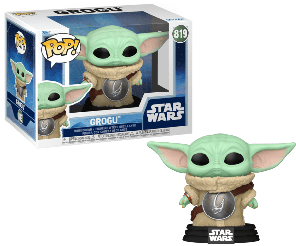 Funko Pop! Grogu, Mudhorn Chest Armor, The Mandalorian and Grogu 819 Vinyl Figure in PopShield Protector