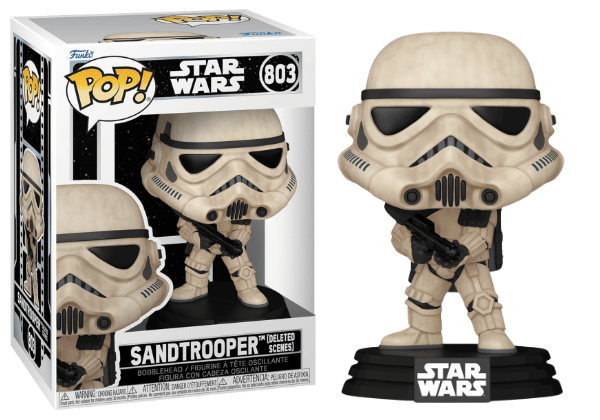 Funko Pop! Sandtrooper, Deleted Scenes, Star Wars 803 Vinyl Figure in PopShield Protector