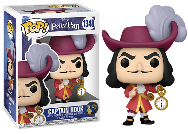 Funko Pop! Captain Hook 1348 Vinyl Figure in PopShield Protector