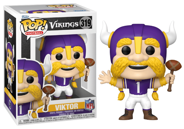 Funko Pop! Viktor, Minnesota Vikings, NFL 319 Vinyl Figure in PopShield Protector