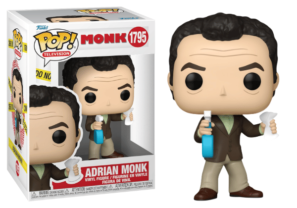 Funko Pop! Adrian Monk, Monk 1795 Vinyl Figure in PopShield Protector
