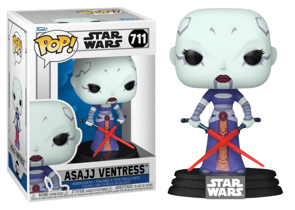 Funko Pop! Asajj Ventress, Star Wars The Clone Wars 711 Vinyl Figure in PopShield Protector