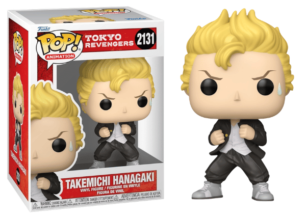 Funko Pop! Takemichi Hanagaki, Tokyo Revengers, 2131 Vinyl Figure in PopShield Protector