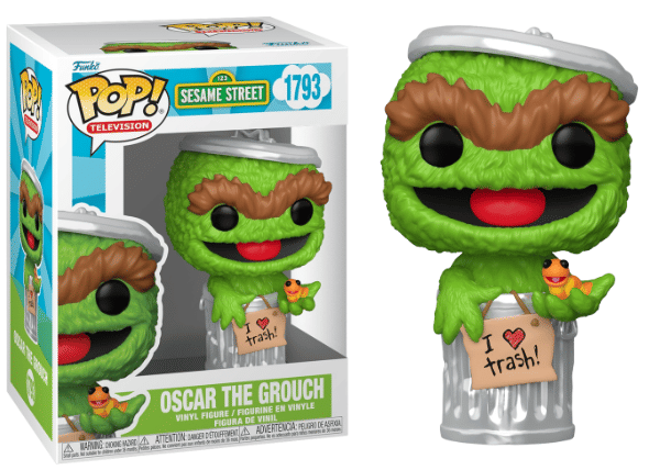 Funko Pop! Oscar the Grouch, Sesame Street, TV 1793 Vinyl Figure in PopShield Protector