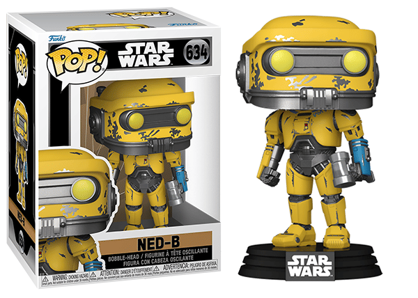 Funko Pop! Ned - B Star Wars 634 Vinyl Figure in PopShield Protector