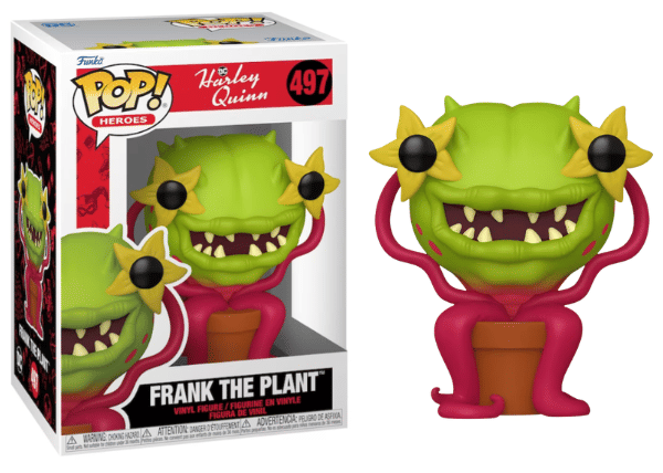 Funko Pop! Frank the Plant, Harley Quinn 497 Vinyl Figure in PopShield Protector