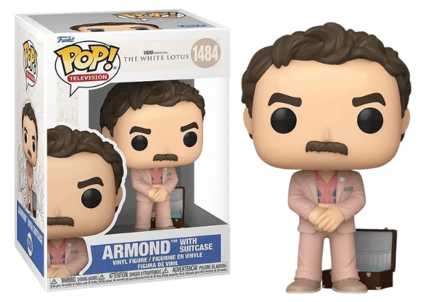 Funko Pop! Armond with Suitcase, The White Lotus 1484 Vinyl Figure in PopShield Protector
