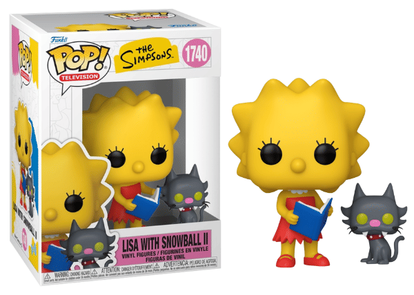 Funko Pop! Lisa with Snowball II, The Simpsons 1740 Vinyl Figure in PopShield Protector