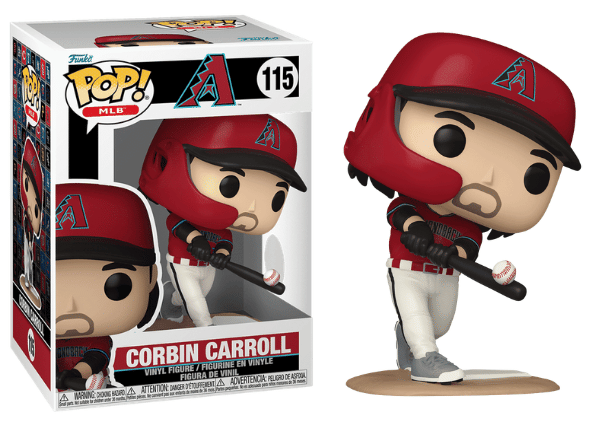 Funko Pop! Corbin Carroll, Arizona Diamondbacks MLB 115 Vinyl Figure in PopShield Protector