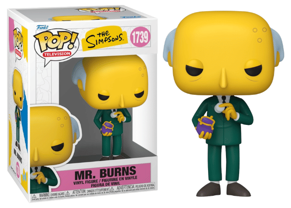 Funko Pop! Mr. Burns, with Coin Purse, The Simpsons 1739 Vinyl Figure in PopShield Protector