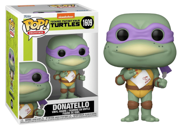 Funko Pop! Donatello, Pizza, Teenage Mutant Ninja Turtles Movie 1609 Vinyl Figure in PopShield Protector