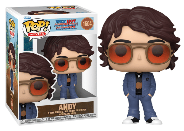 Funko Pop! Andy, Wet Hot American Summer 1604 Vinyl Figure in PopShield Protector