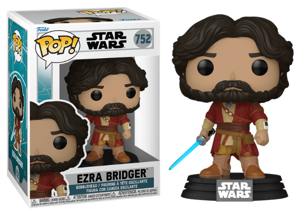 Funko Pop! Ezra Bridger, Ahsoka 752 Vinyl Figure in PopShield Protector