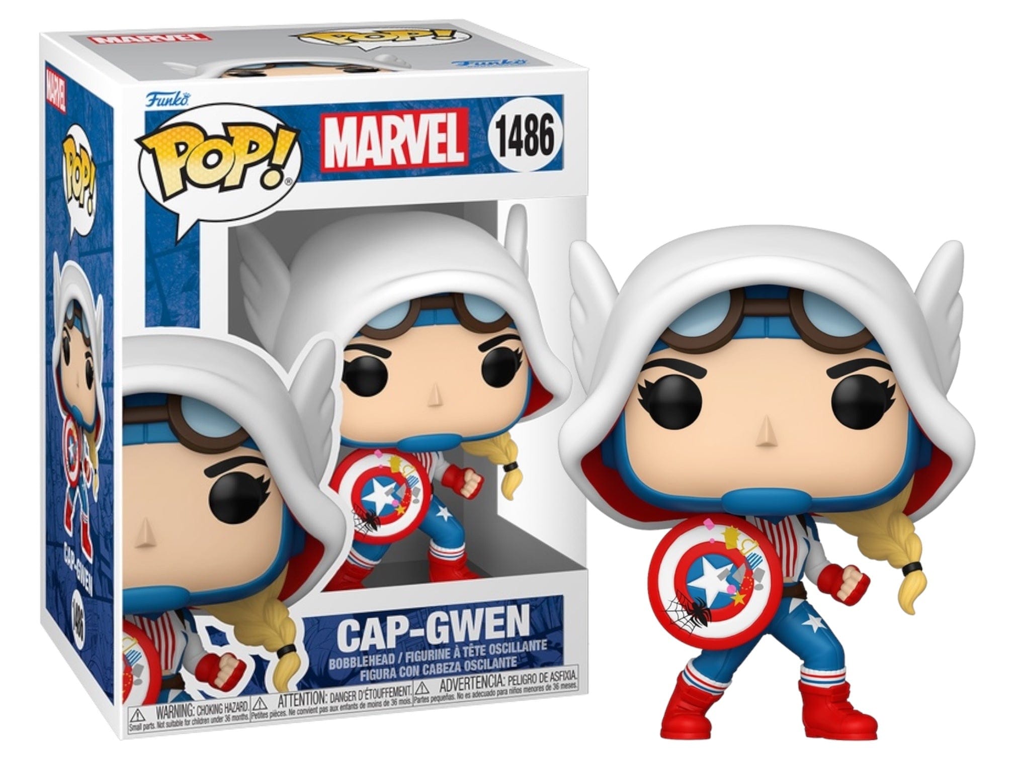 Funko Pop! Marvel Spider - Gwen Gwenverse Cap - Gwen #1486