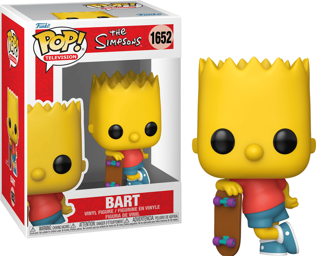 Funko Pop! The Simpsons Bart with Skateboard #1652
