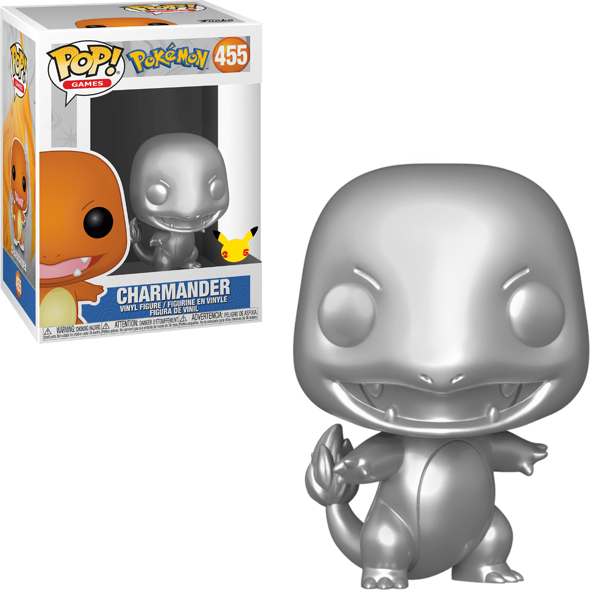 Funko Pop! Pokemon Silver Charmander #455