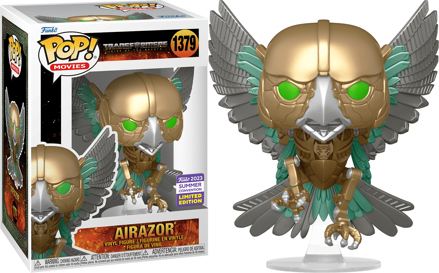 Funko Pop! Transformers Rise of the Beasts Airazor Summer Convention Exclusive #1379