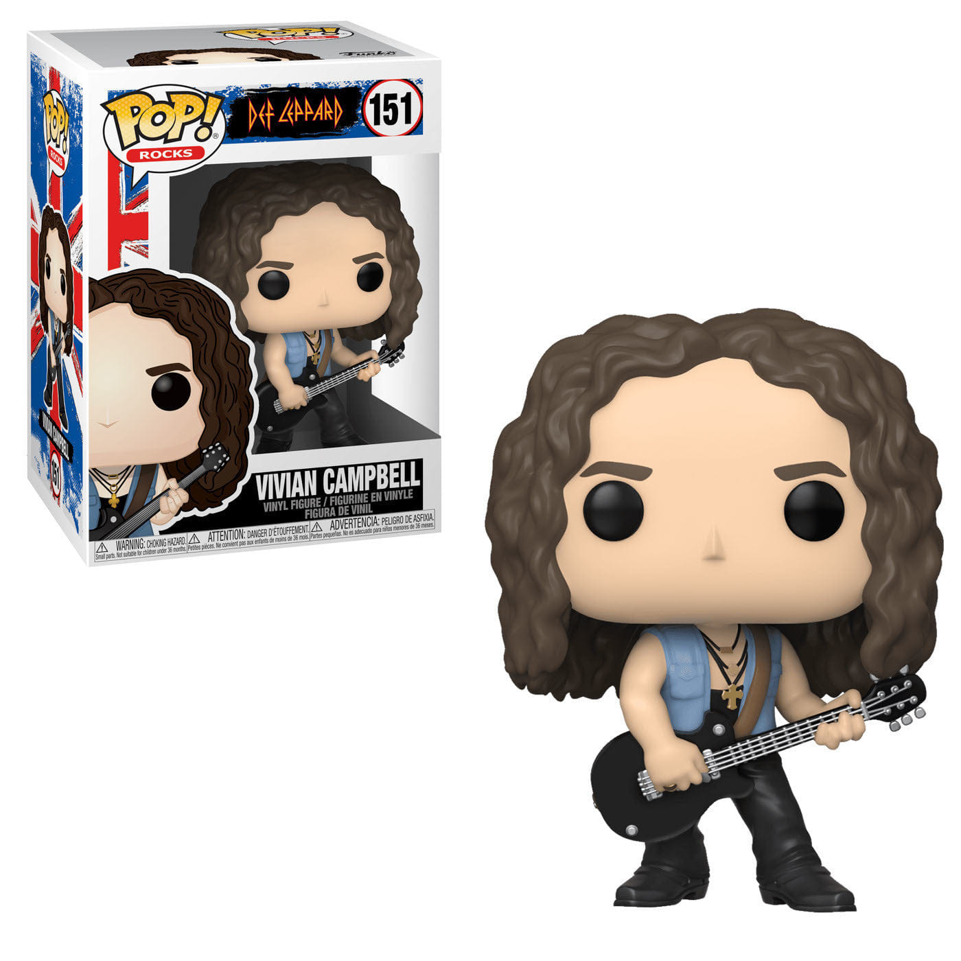 Funko (Light Box Damage) Funko Pop! Rocks Def Leppard Vivian Campbell #151