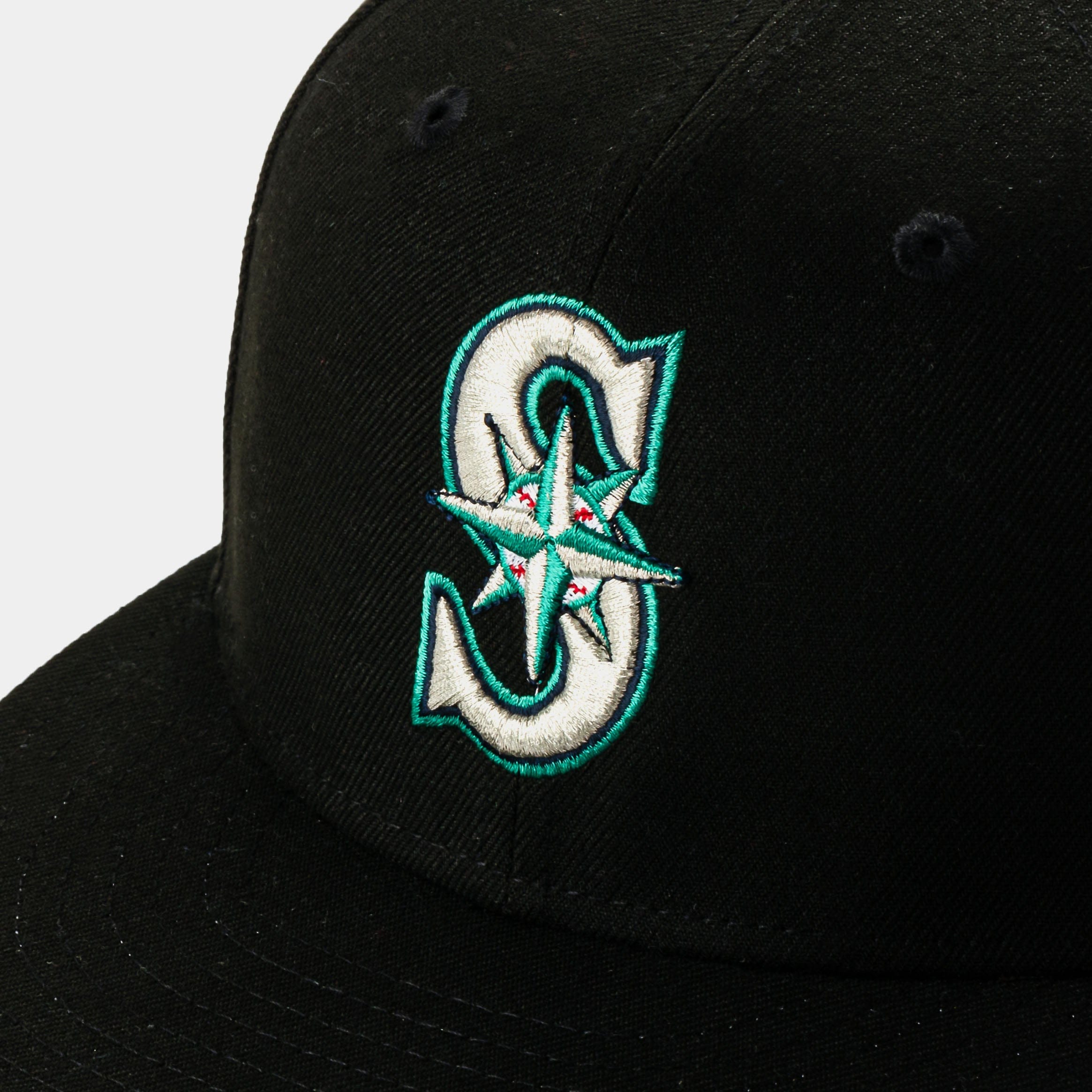 NEW ERA Shoe Palace Exclusive Seattle Mariners 59fifty Fitted Mens Hat (Black/Green)