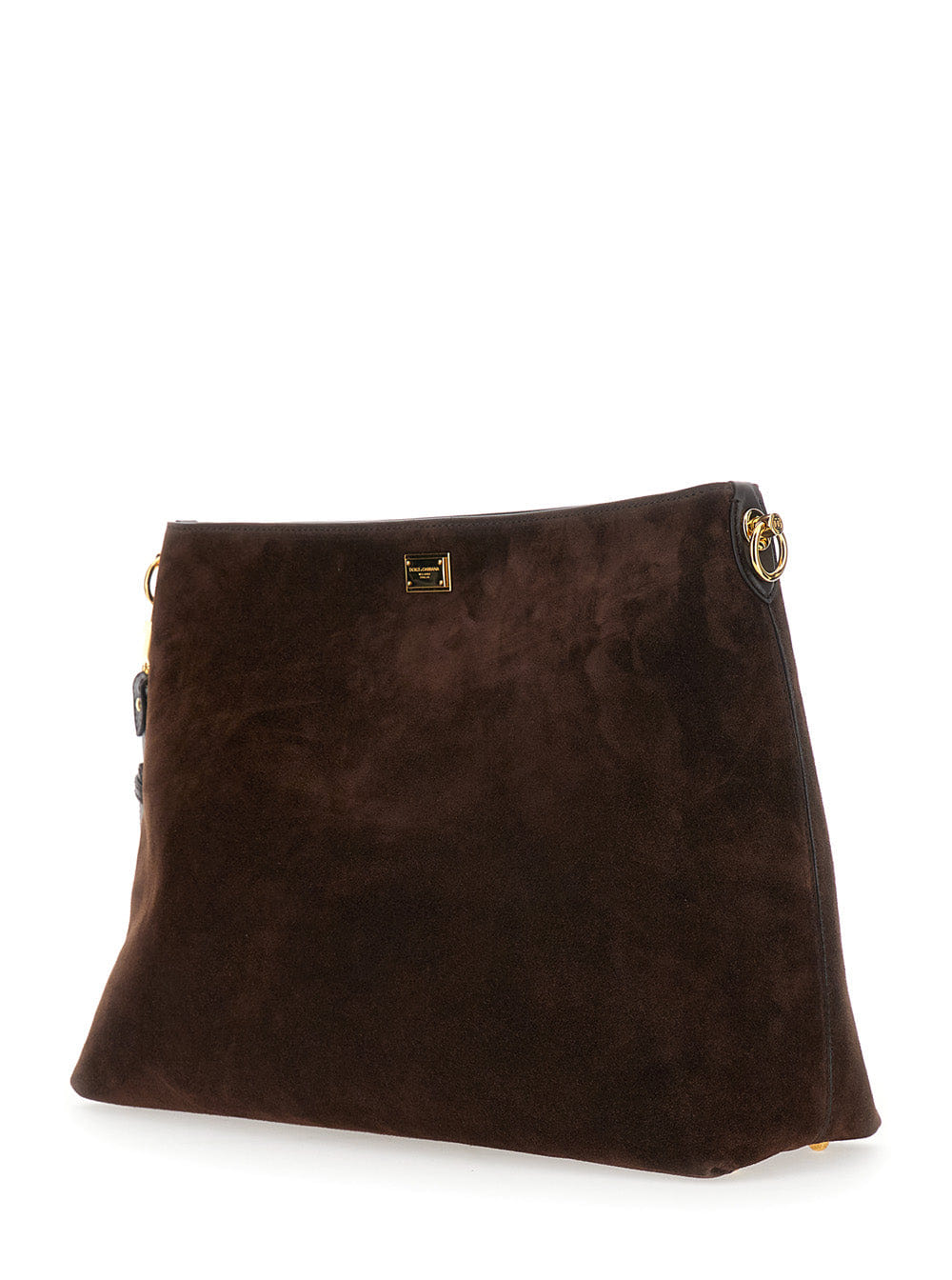 Dolce & Gabbana Women Vittoria Suede Shoulder Bag