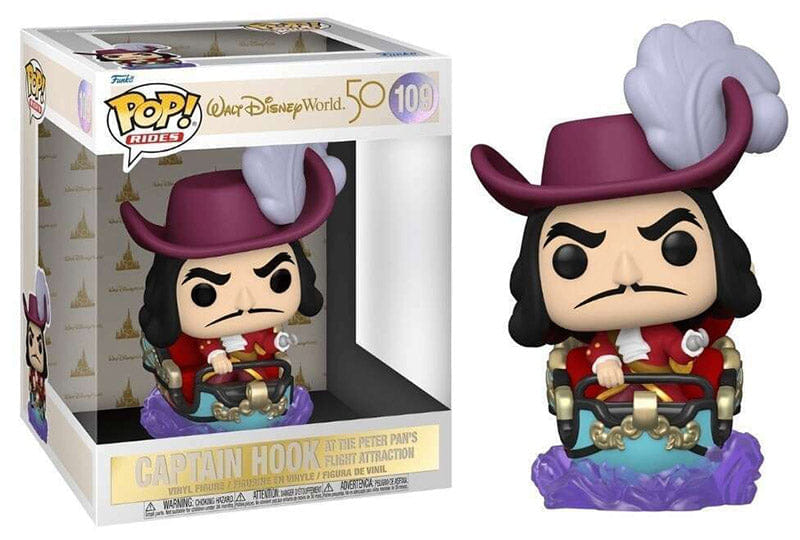 Funko Pop! Captain Hook at the Peter Pan's Flight Attraction Rides 109 Vinyl Figure