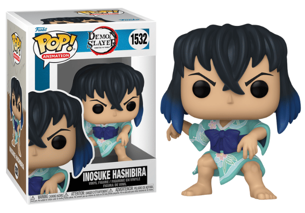Funko Pop! Inosuke Hashibira Kimono, Demon Slayer 1532 Vinyl Figure in PopShield Protector