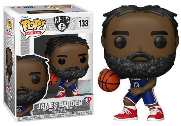 Funko Pop! James Harden Brooklyn Nets, NBA 133 Vinyl Figure in PopShield Protector