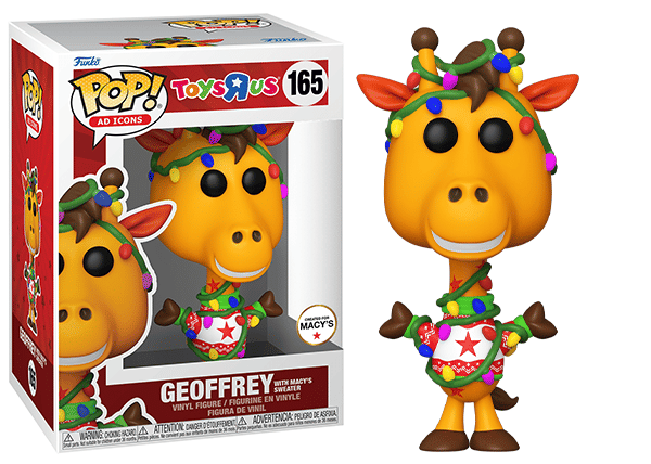 Funko Pop! Geoffrey w/ Macy's Sweater Ad Icons 165 Vinyl Figure in PopShield Protector