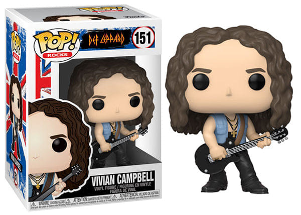 Funko Pop! Vivian Campbell Def Leppard 151 Vinyl Figure in PopShield Protector