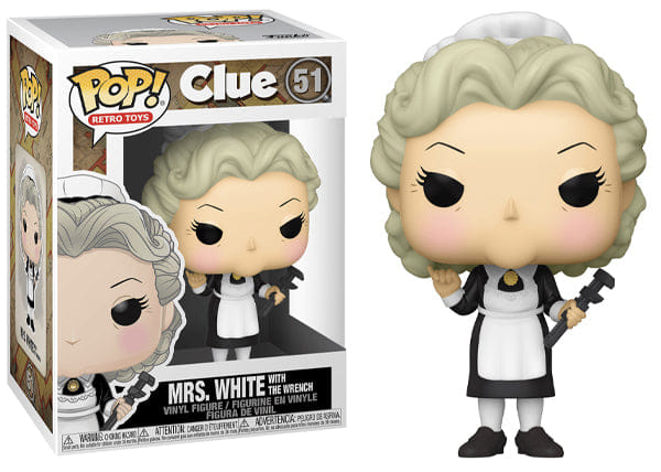 Funko Pop! Mrs. White w/ the Wrench Clue, Retro Toys 51 Vinyl Figure in PopShield Protector