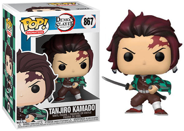 Funko Pop! Tanjiro Kamado Demon Slayer 867 Vinyl Figure in PopShield Protector
