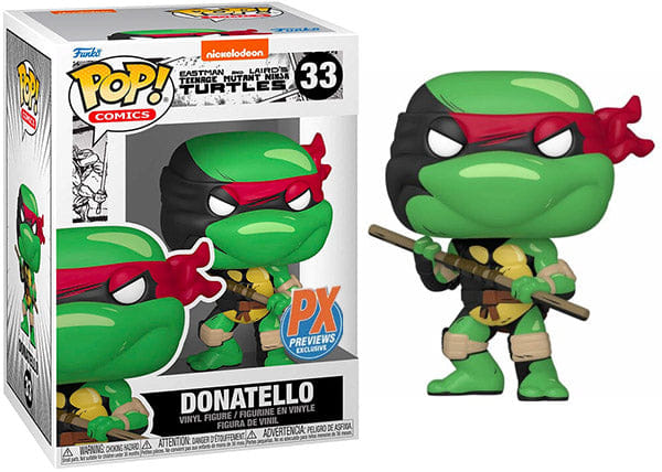 Funko Pop! Donatello Comics, Teenage Mutant Ninja Turtles 33 - Previews Exclusive Vinyl Figure in PopShield Protector