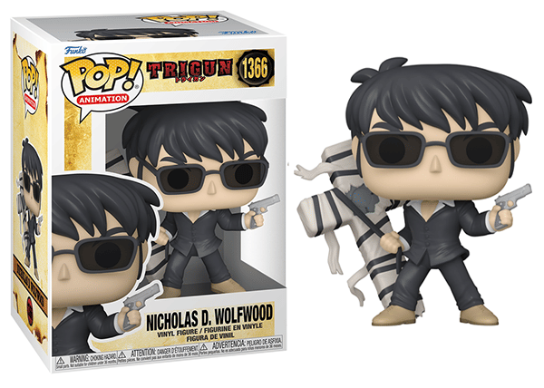 Funko Pop! Nicholas D. Wolfwood Trigun 1366 Vinyl Figure in PopShield Protector