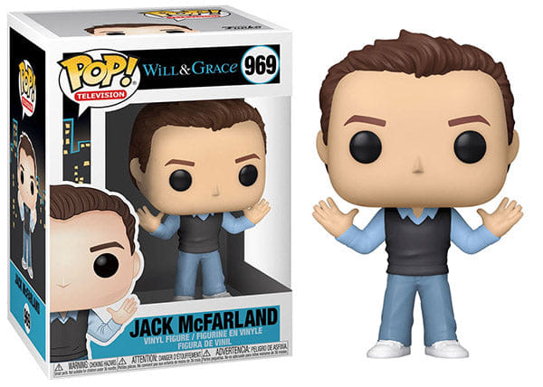 Funko Pop! Jack McFarland Will & Grace 969 Vinyl Figure in PopShield Protector