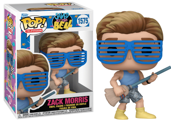Funko Pop! Zack Morris Saved By the Bell 1575 Vinyl Figure in PopShield Protector