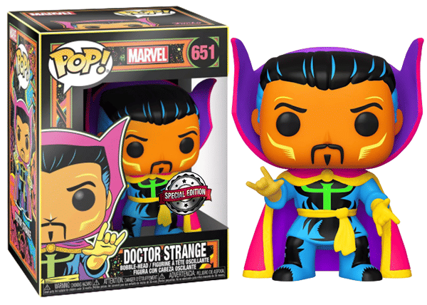 Funko Pop! Doctor Strange Blacklight 651 - Special Edition Exclusive Vinyl Figure in PopShield Protector
