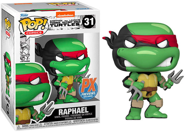 Funko Pop! Raphael Comics, Teenage Mutant Ninja Turtles 31 - Previews Exclusive Vinyl Figure in PopShield Protector