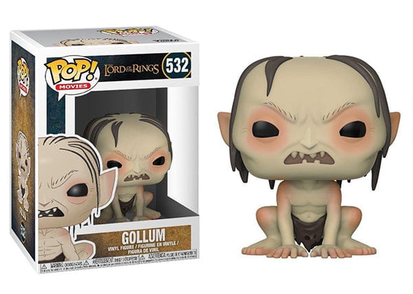 Funko Pop! Gollum Crouched, Lord of the Rings 532 Vinyl Figure in PopShield Protector