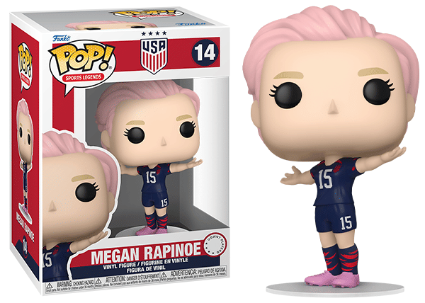 Funko Pop! Megan Rapinoe Sports Legends 14 Vinyl Figure in PopShield Protector