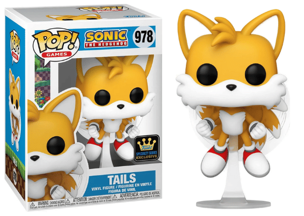 Funko Pop! Tails Flying, Sonic the Hedgehog 978 - Specialty Series Exclusive Vinyl Figure in PopShield Protector