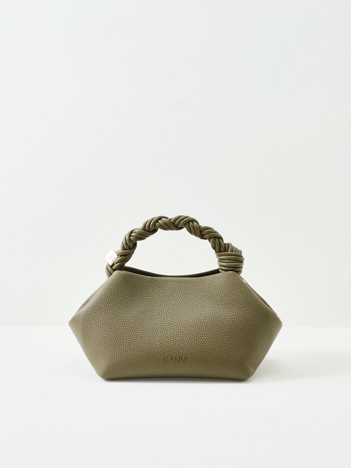 Ganni Bou Small Tote Bag Green