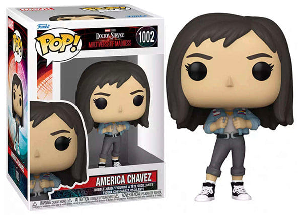 Funko Pop! America Chavez Multiverse of Madness 1002 Vinyl Figure in PopShield Protector