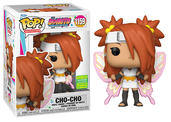 Funko Pop! Cho - Cho Butterfly, Boruto 1159 - 2022 Summer Convention Exclusive Vinyl Figure in PopShield Protector