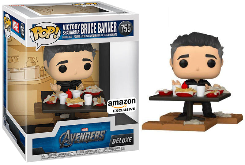 Funko Pop! Victory Shawarma: Bruce Banner Deluxe, Avengers 755 - Amazon Exclusive Vinyl Figure
